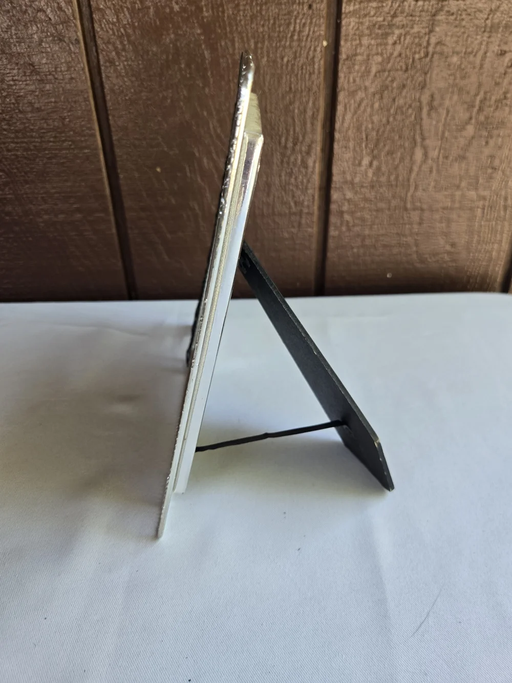Silver Eiffel Tower Accent Photo Frame